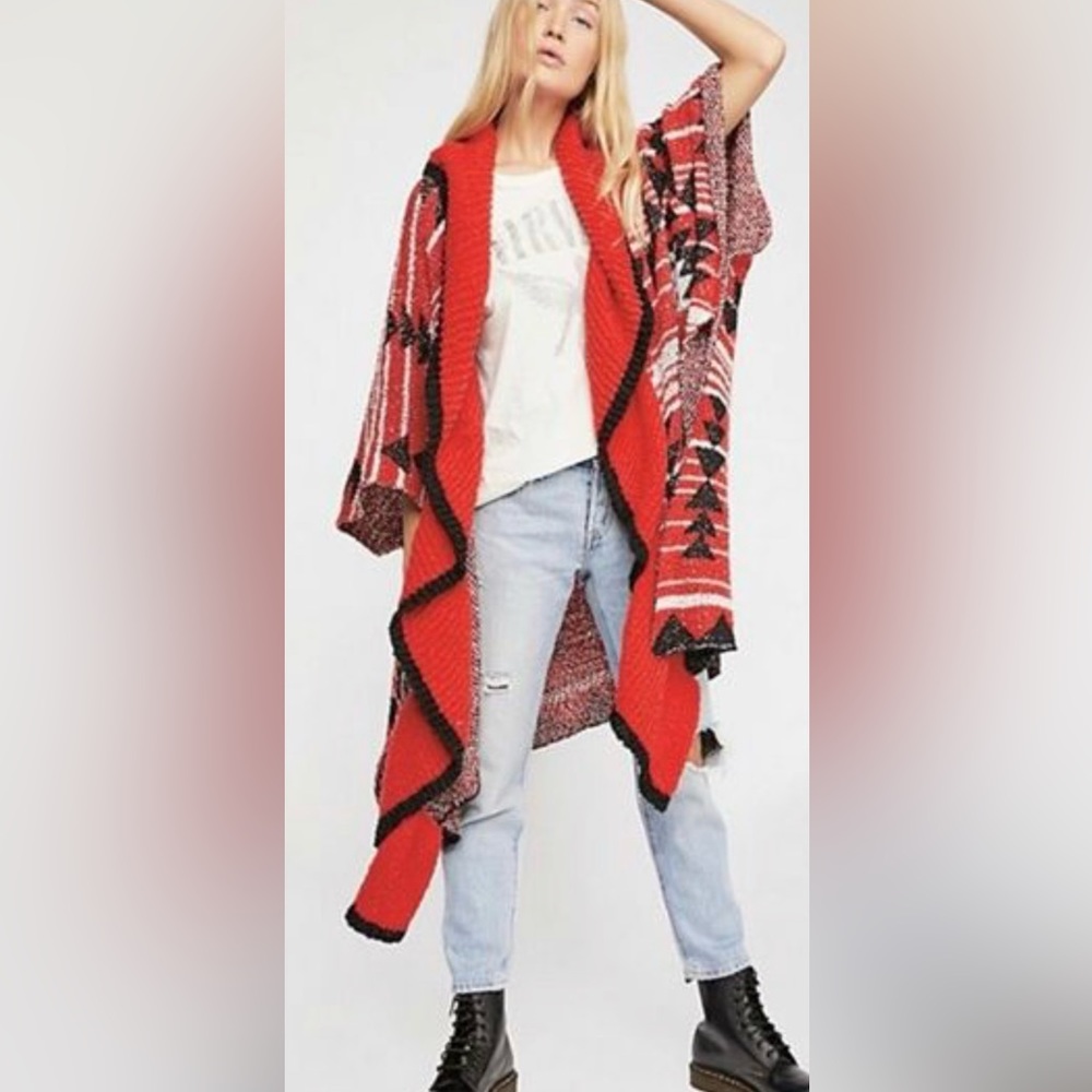 Free people knit long cardigan